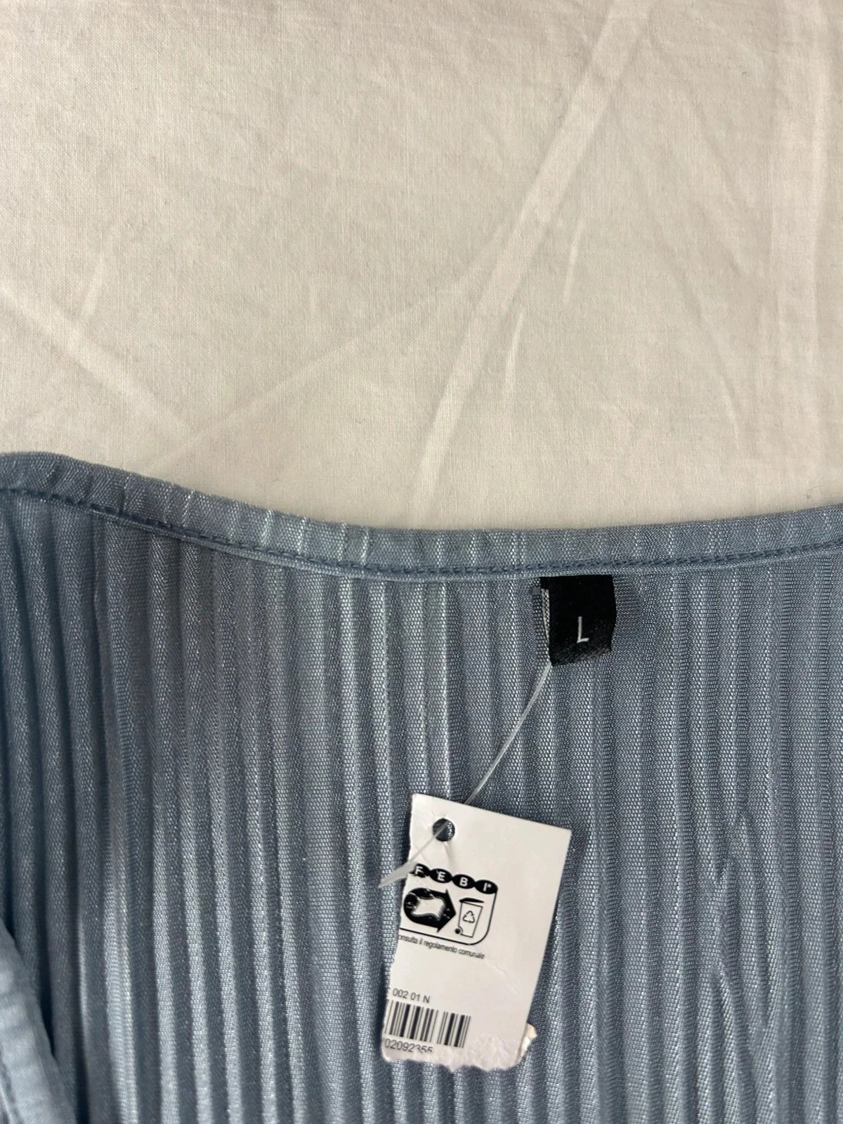 Robe vintage bleu clair taille L – photo 6